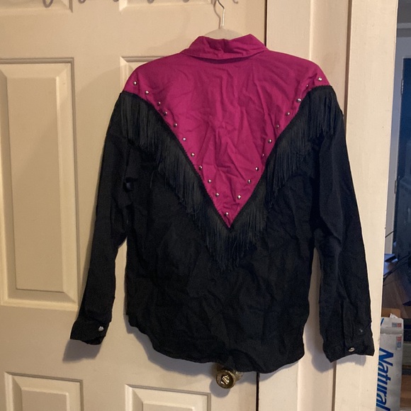 Vintage Sassa Rodeo blouse size L runs small - Picture 7 of 11